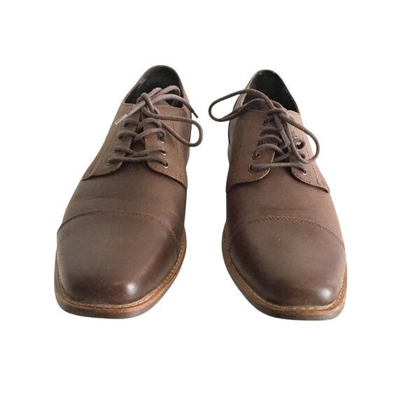 PERRY ELLIS- MENS BROWN COMFY LACE UP SHOES SIZE 11.5 - Picture 2 of 10